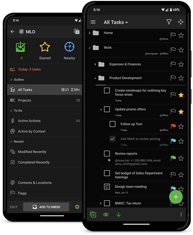 MLO Android 大綱層級